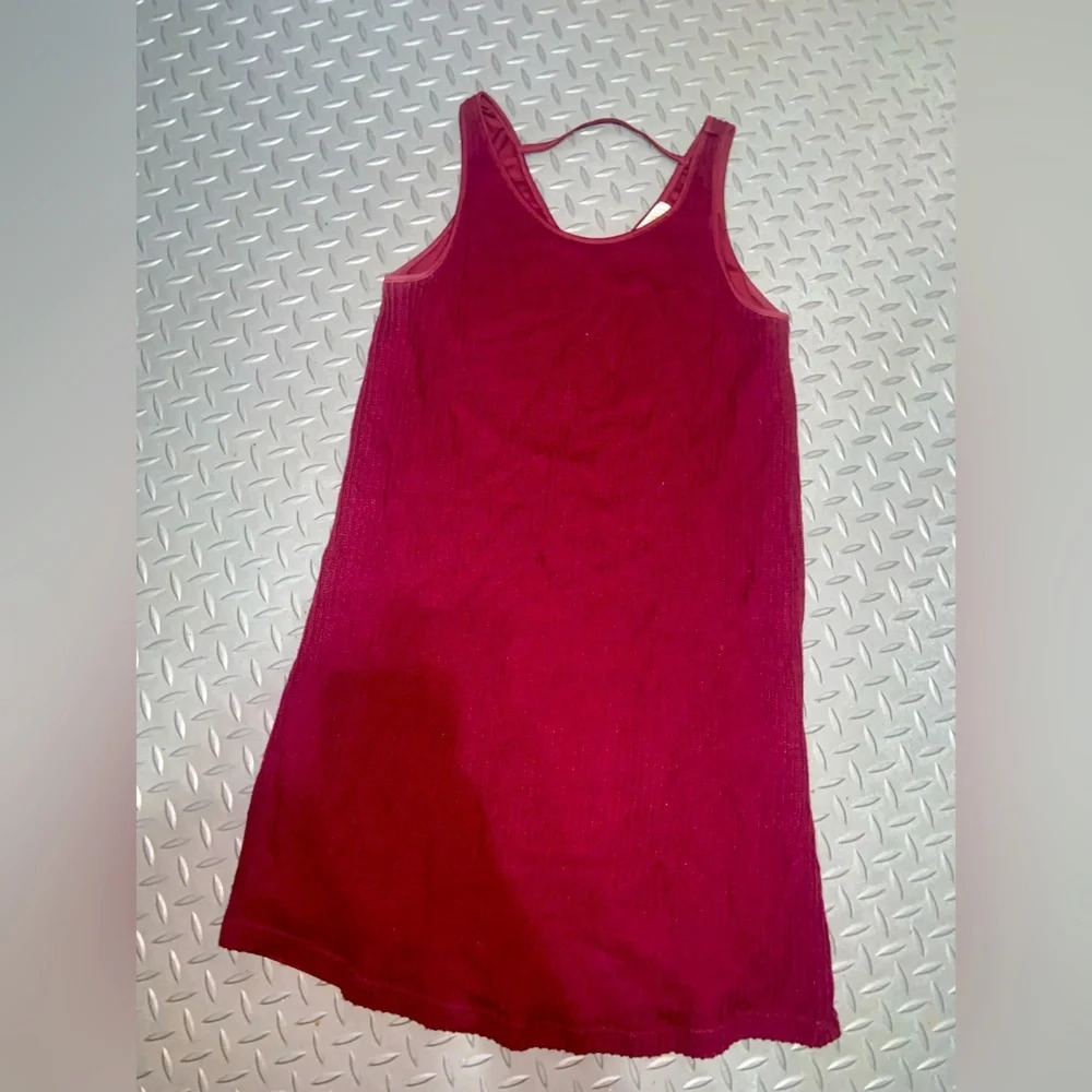 Knit red dress